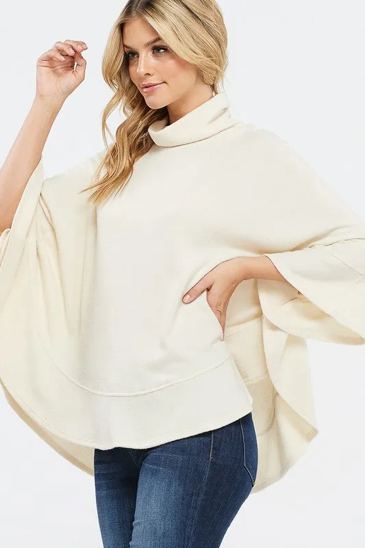 Jaia Cream Dressy Poncho