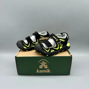 Kamik (New) / Wander Sandal Black Lime / US7