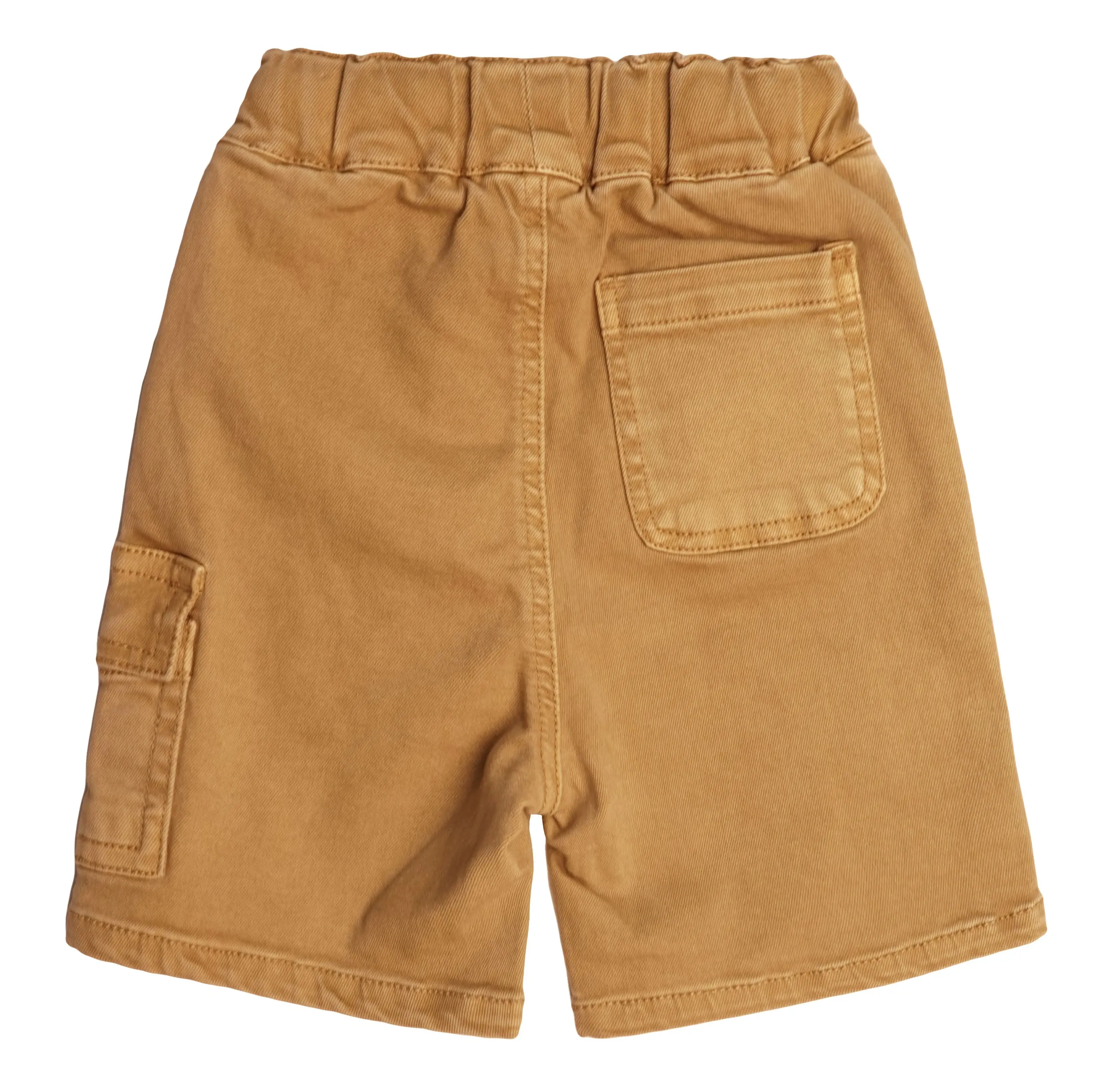 Kids' Denim Shorts,Ribbed Elastic Waist with String Summer Jeans Half Cargo Jeans