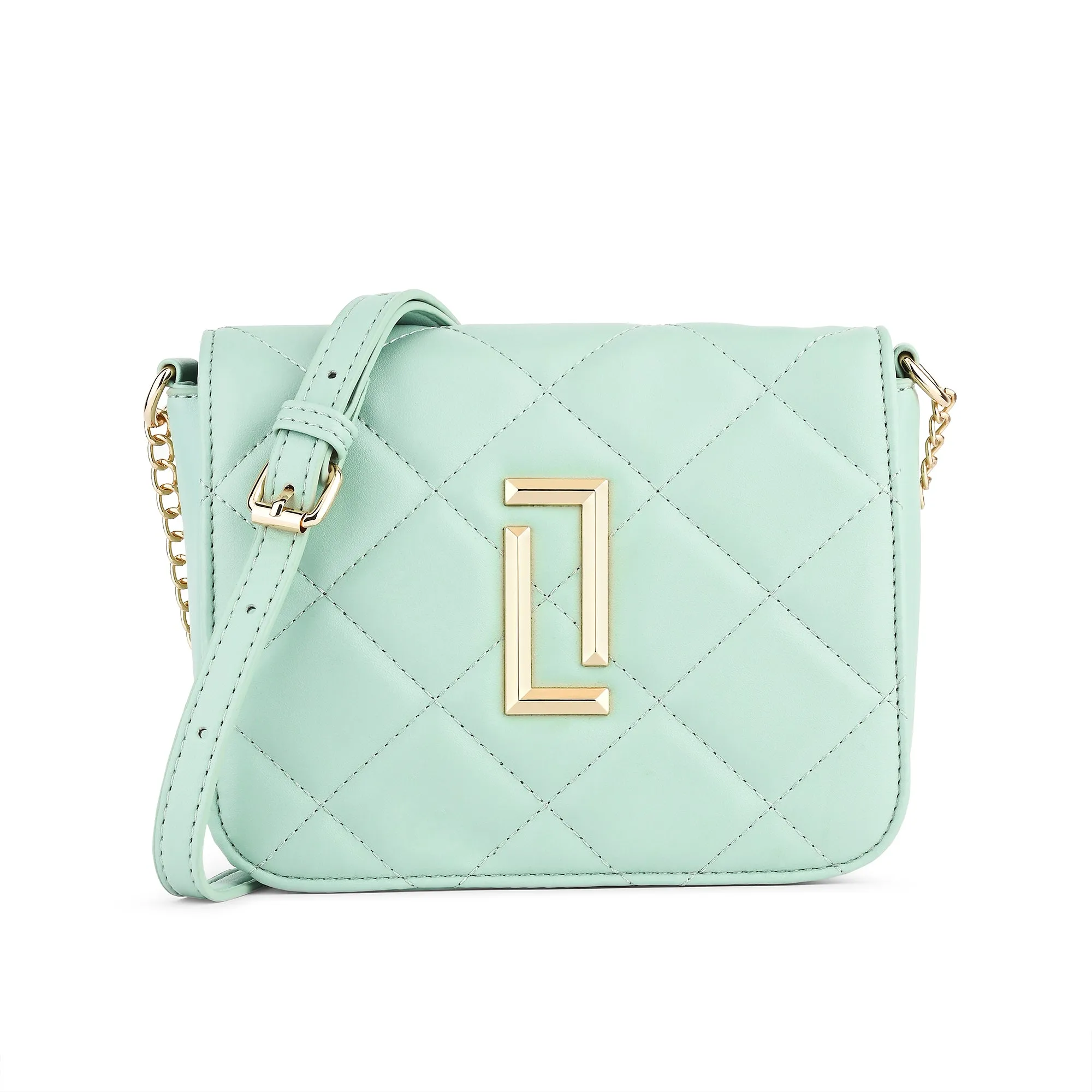 Lavie Luxe Mint Small Women's Carol Flap Sling Bag