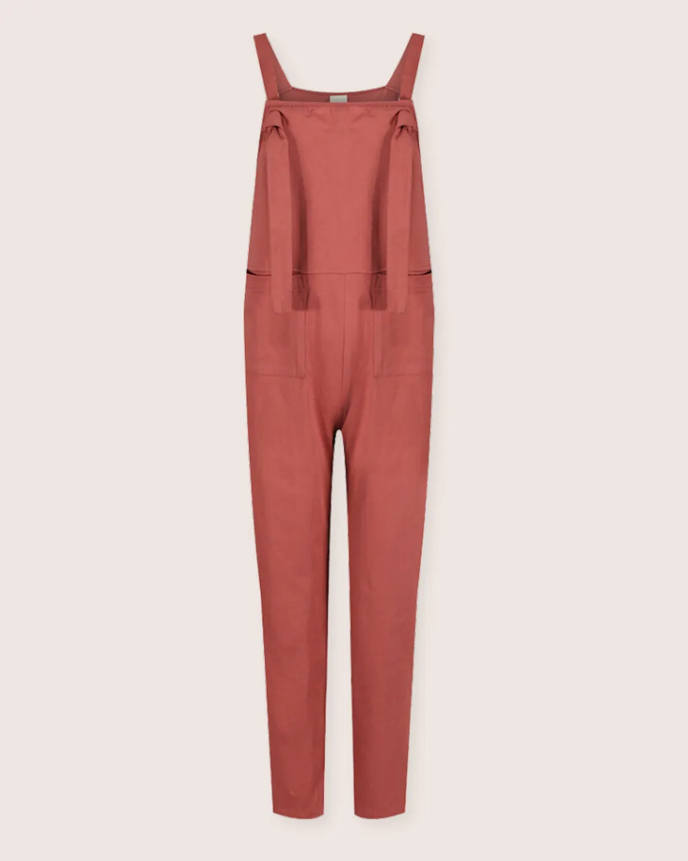 Lila Brick Dungarees