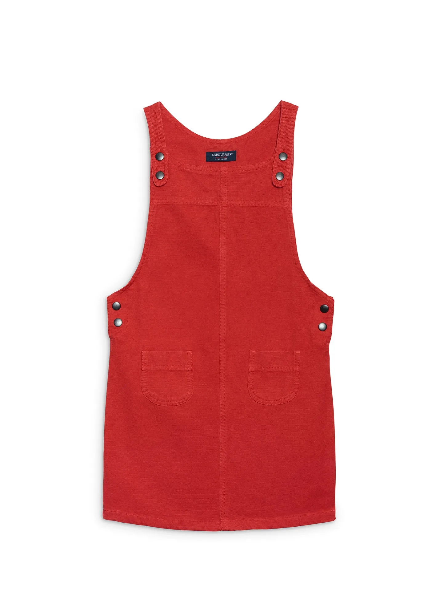 LILAS CANVAS KIDS - Strap Dress in Cotton Canvas (RED)