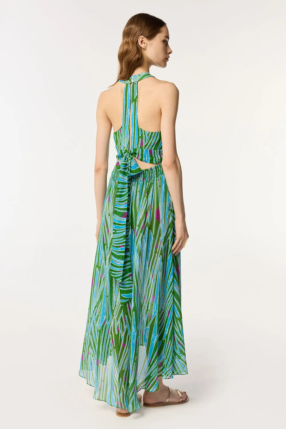 Long Dress Clea - Green Bamboo