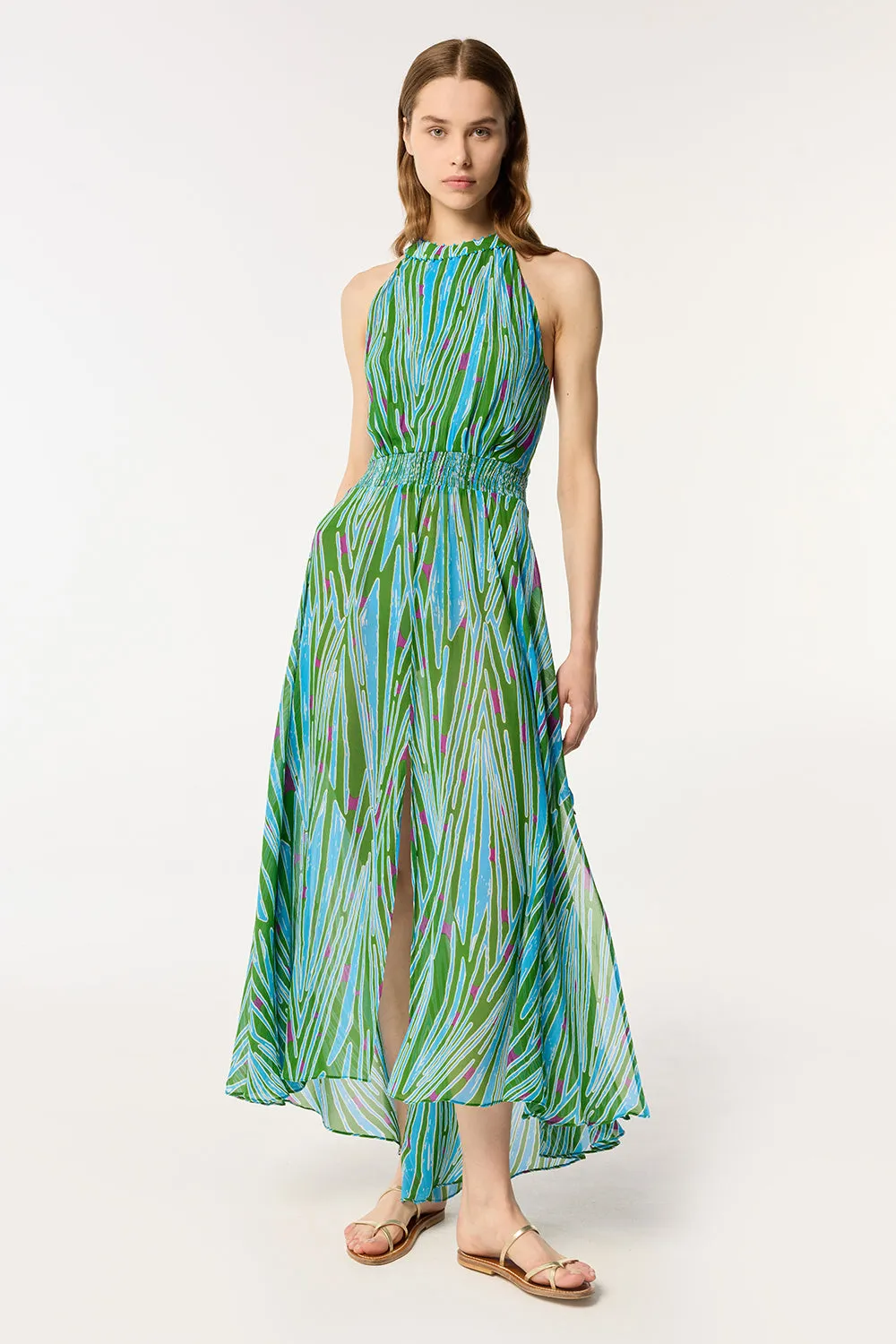 Long Dress Clea - Green Bamboo