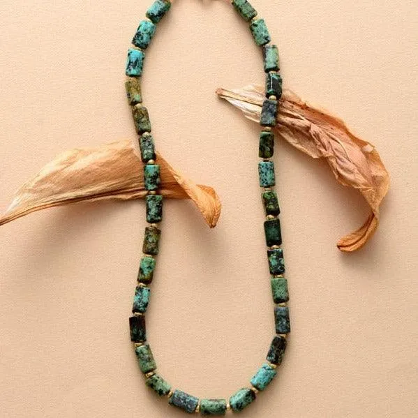 Maranirra African Turquoise Choker Necklace