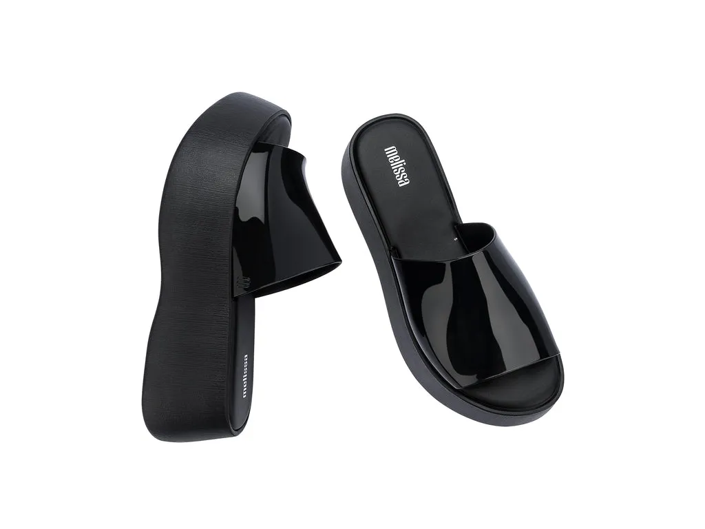 MelIssa Becky AD Platform Heel Black Slides For Women