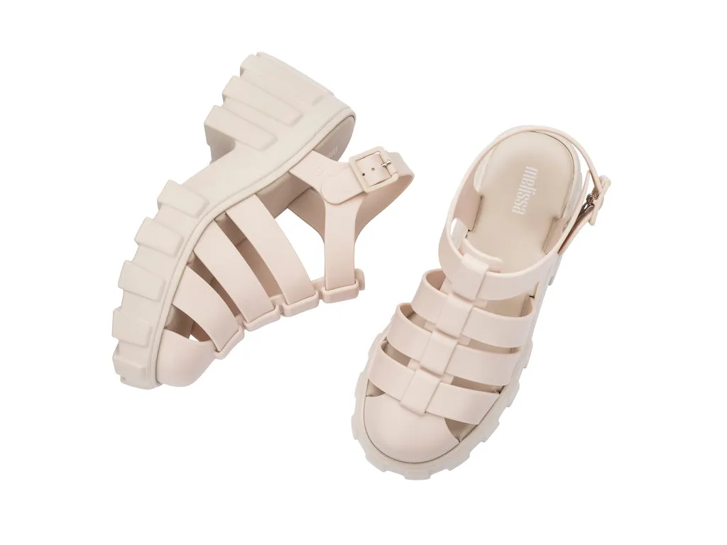 Melissa Megan AD Platform Heel Beige Sandal For Women