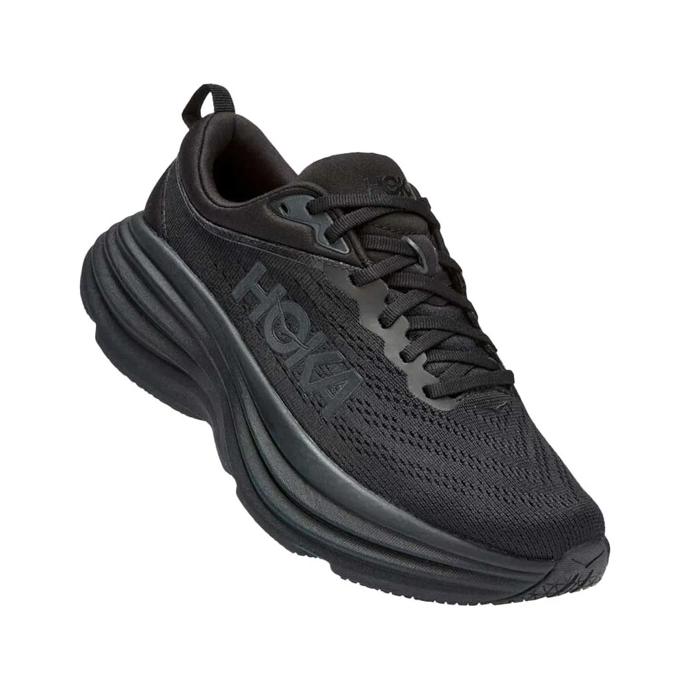 Men's Bondi 8 Running Shoe - Black/Black - Extra Wide (4E)