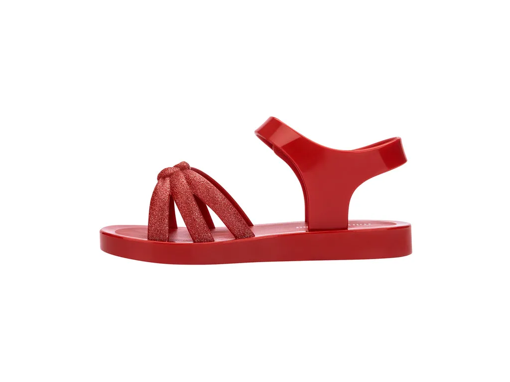 Mini Melissa Precious Red Knot Baby Sandals