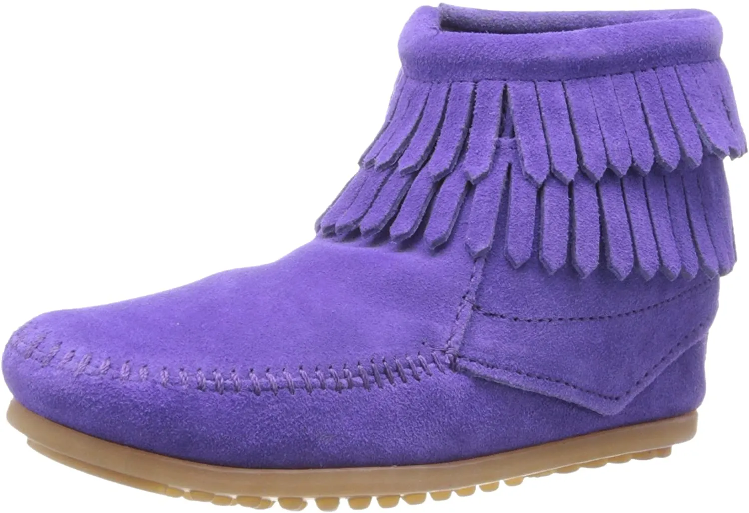 Minnetonka Kid's Double Fringe Side Zip Boot