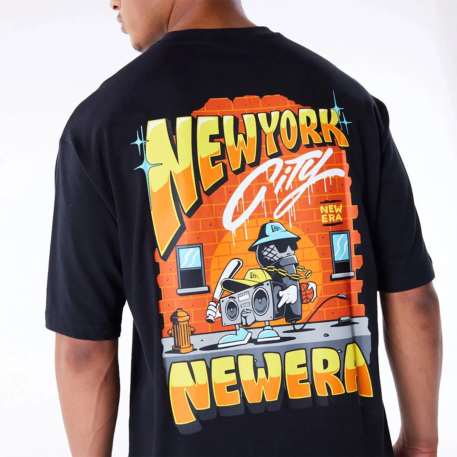 NEW ERA New Era Location Graphic New York Black Oversized T-Shirt