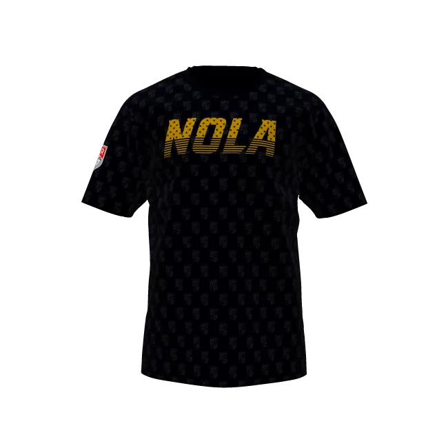 NOLA GOLD STAR LOGO TRAINING TEE S/S BLACK