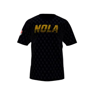 NOLA GOLD STAR LOGO TRAINING TEE S/S BLACK