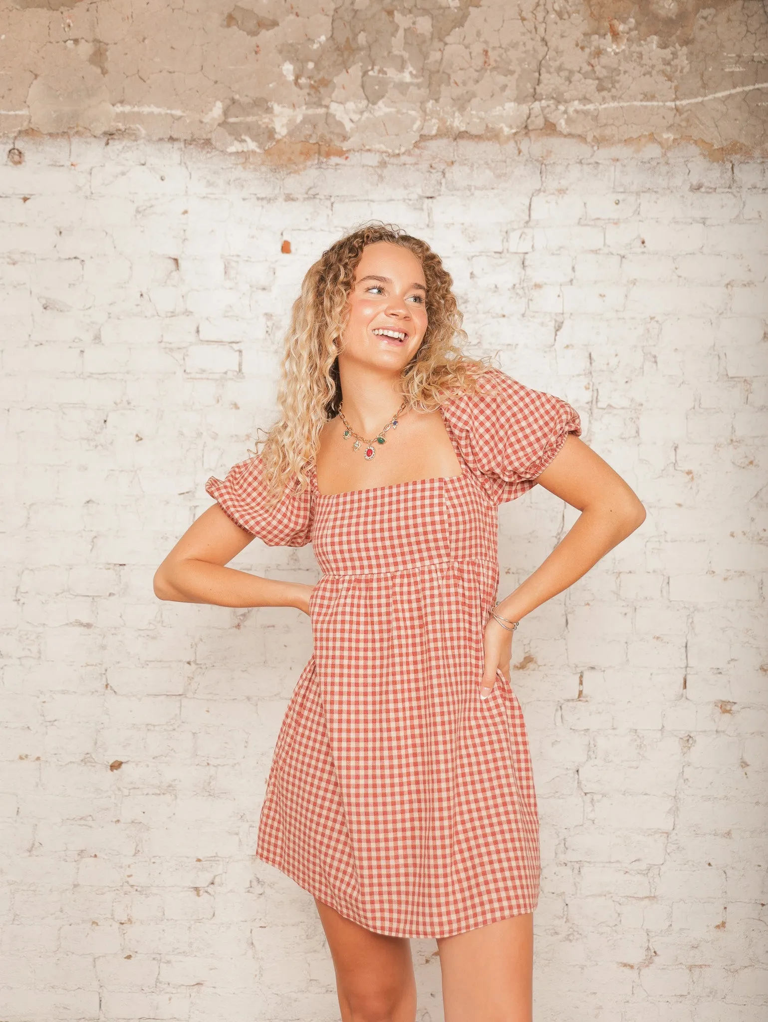 Nora Checkered Dress