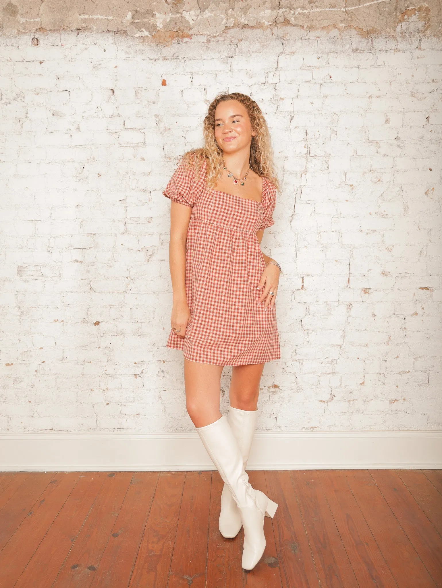 Nora Checkered Dress