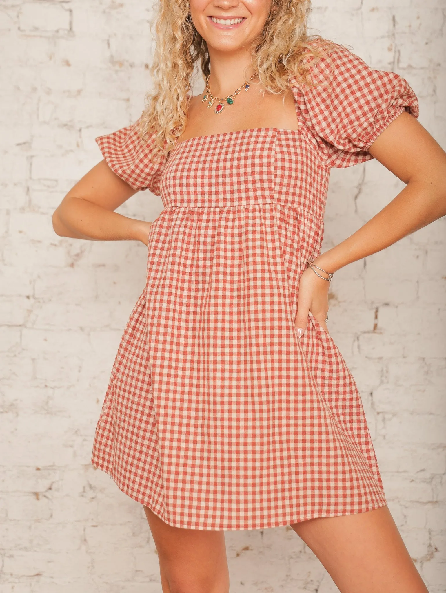 Nora Checkered Dress