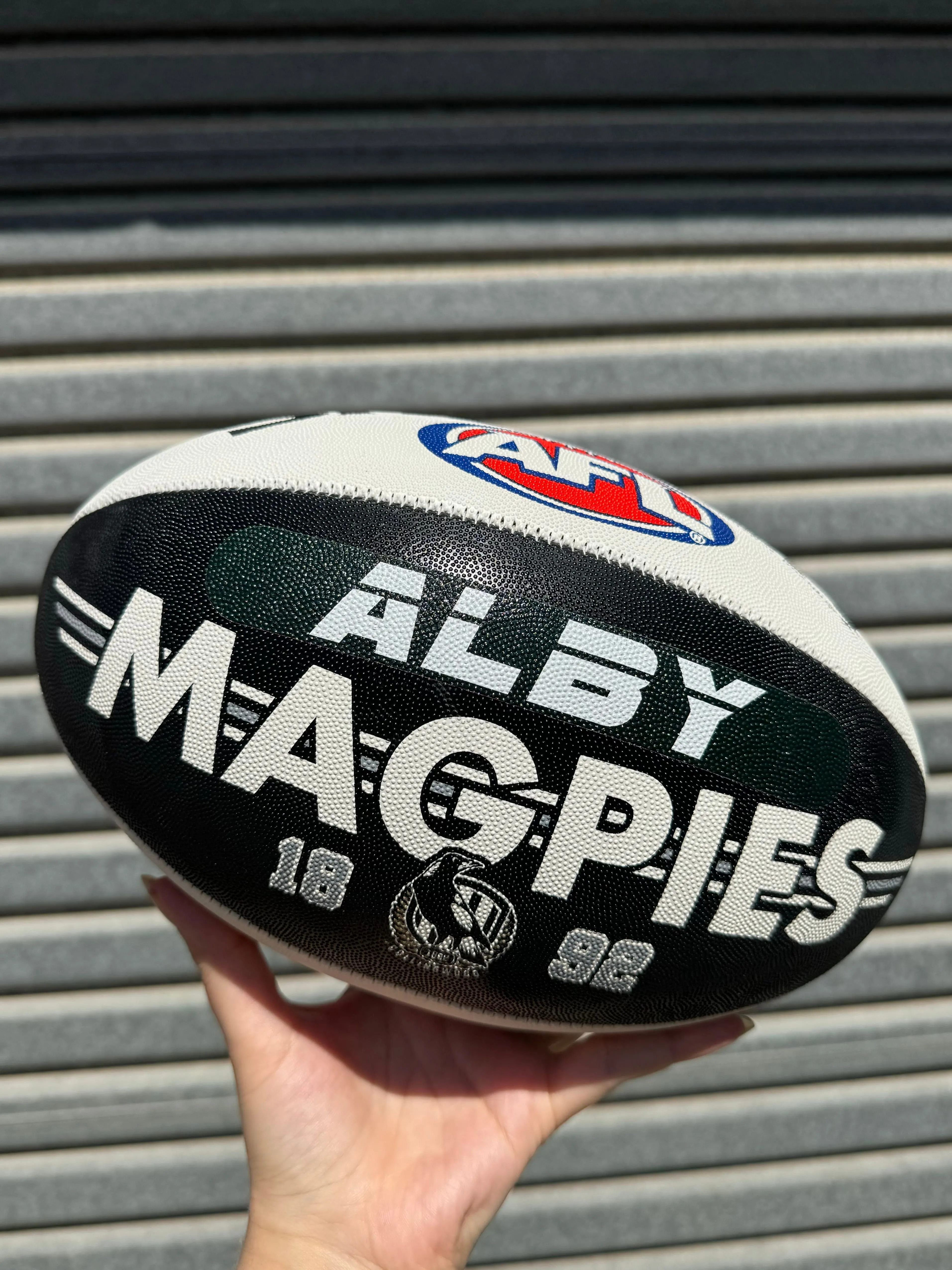 Personalised AFL Official Collingwood Magpies Club Football (Size 5)