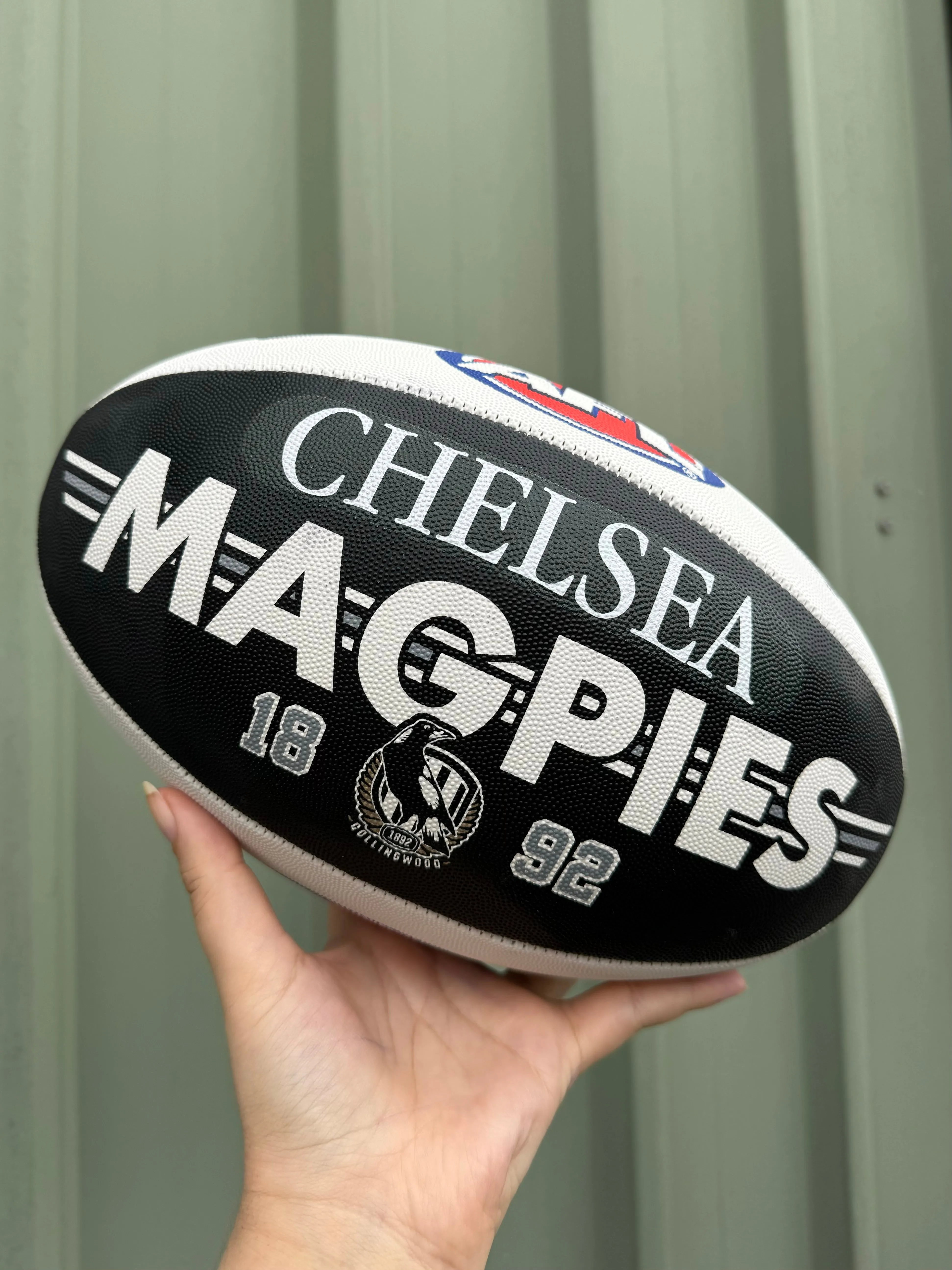 Personalised AFL Official Collingwood Magpies Club Football (Size 5)