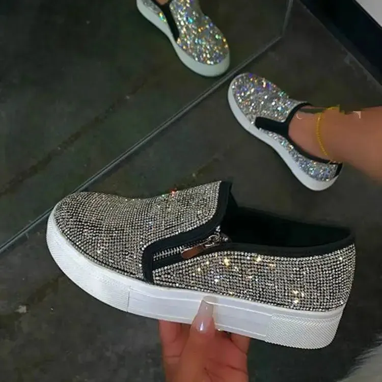 Rhinestone Flat Casual Shoe