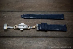 Sailcloth waterproof watch strap. Deployment clasp.