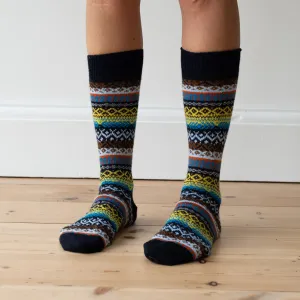 Skye Fair Isle Merino Wool Socks