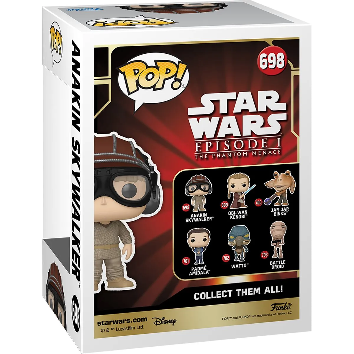 Star Wars: Episode I - The Phantom Menace Anakin Skywalker with Helmet Funko Pop! Vinyl Figure #698