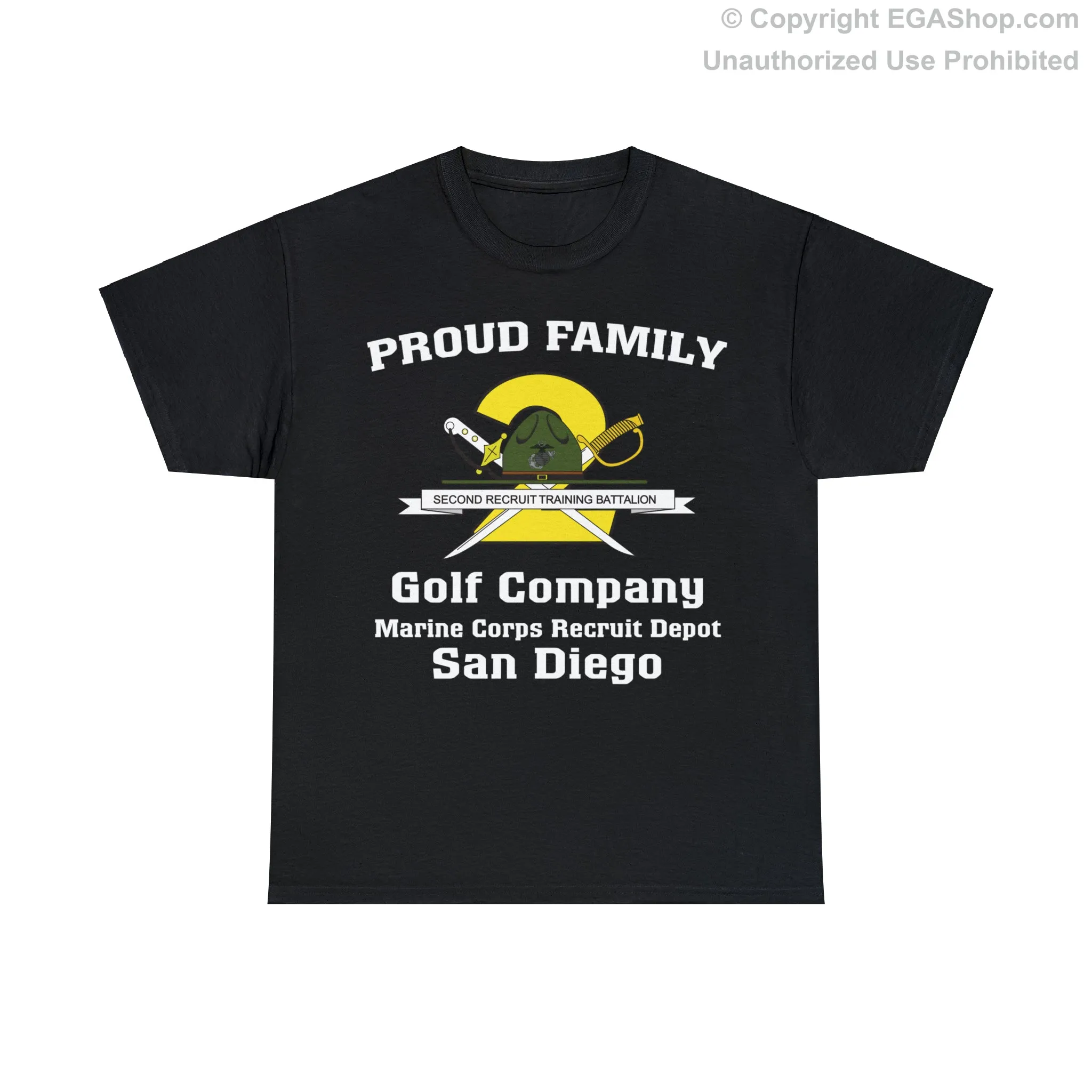 T-Shirt: Golf Co. MCRD San Diego (2nd Battalion Crest)