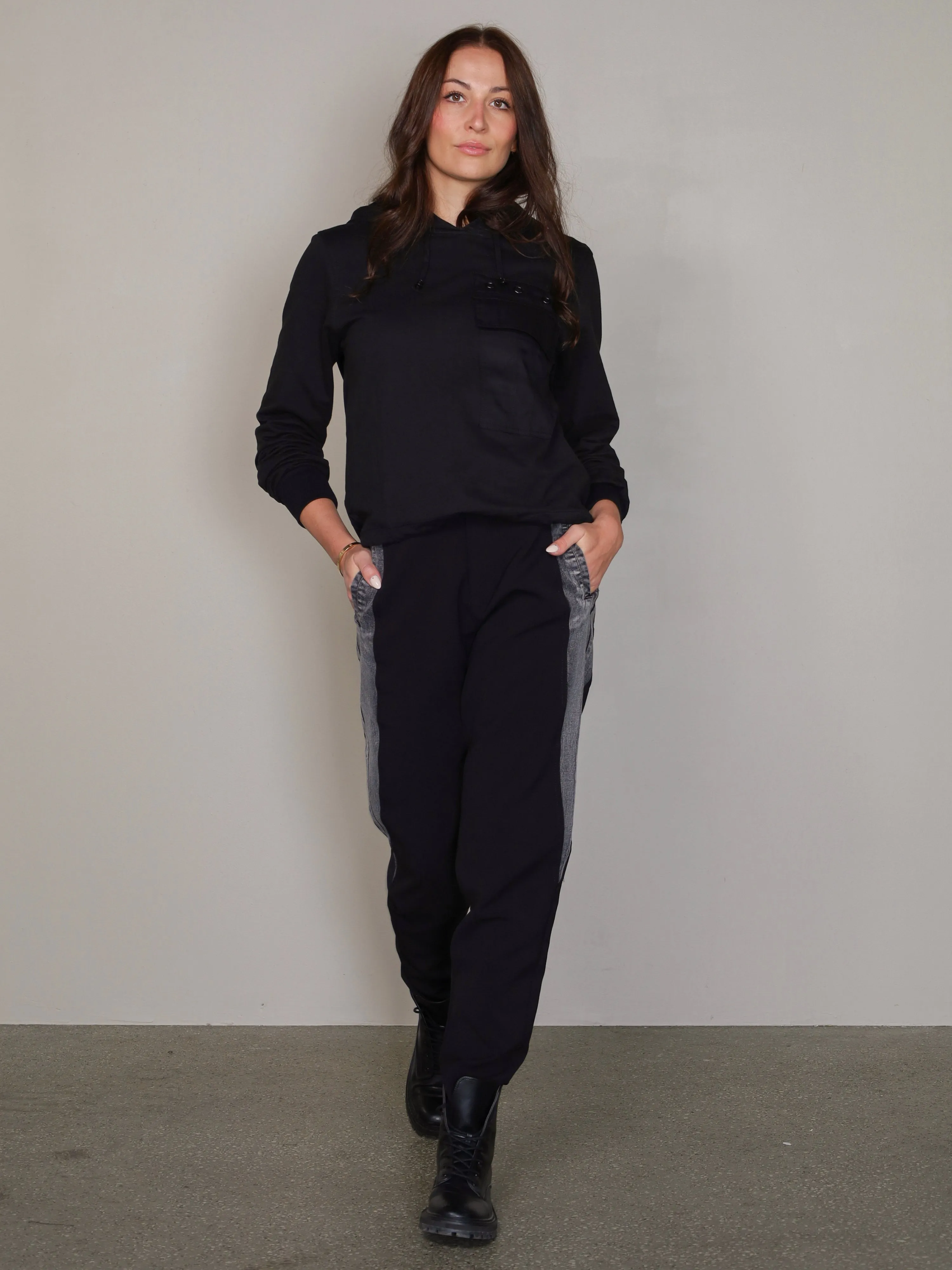 VENIA trousers - Black mix