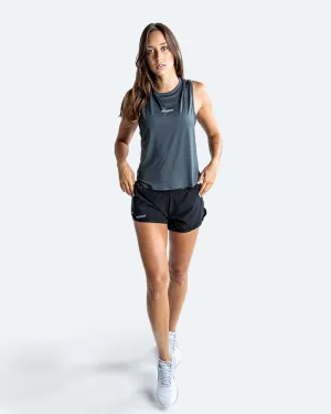 WOMEN'S LUCIA MUSCLE TANK - CHARCOAL