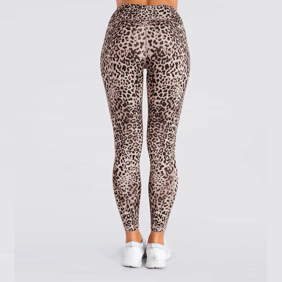 Women's Nabtos® Performance Activewear Yoga High-Waisted Leggings- Leopard