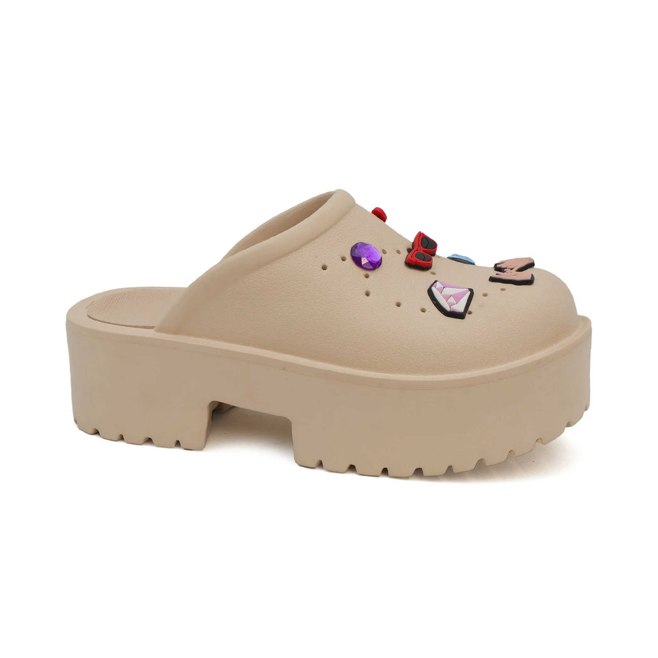 YOKI KLARAH-07 Women's slide platform Clog Sandals w/pins